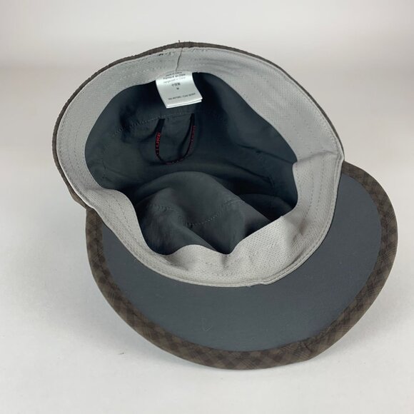 Outdoor Research Brown Plaid Fitted Short Billed Hat Mens Medium - Picture 4 of 5